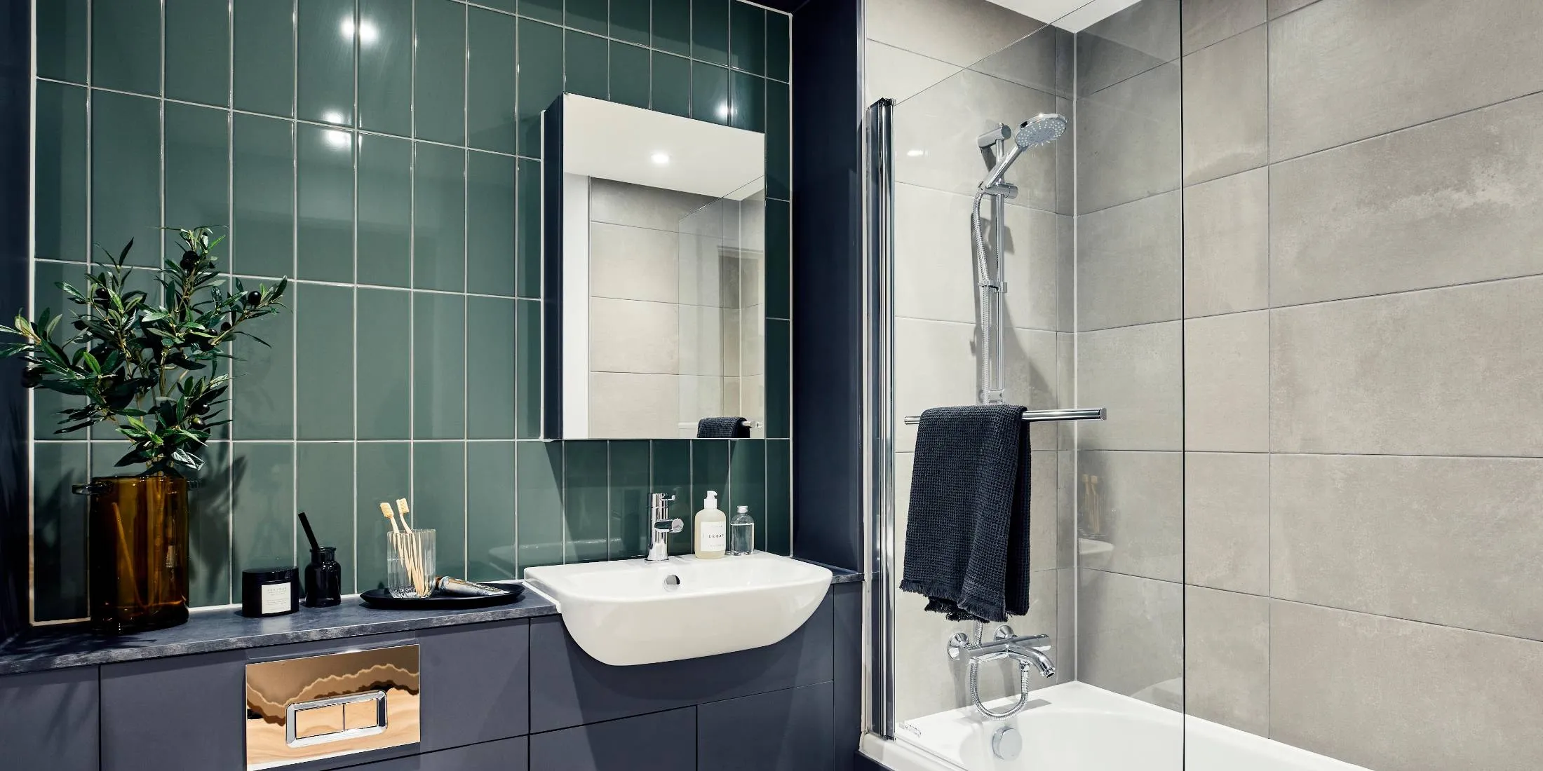 Two bedroom apartment bedroom and ensuite 